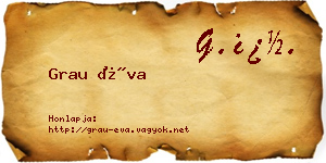 Grau Éva névjegykártya